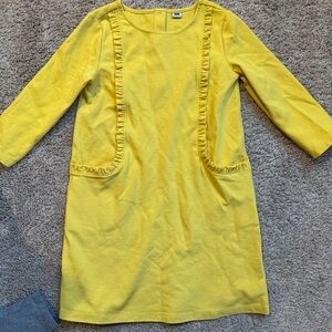 Janie and Jack Yellow Ruffle Trim Dress